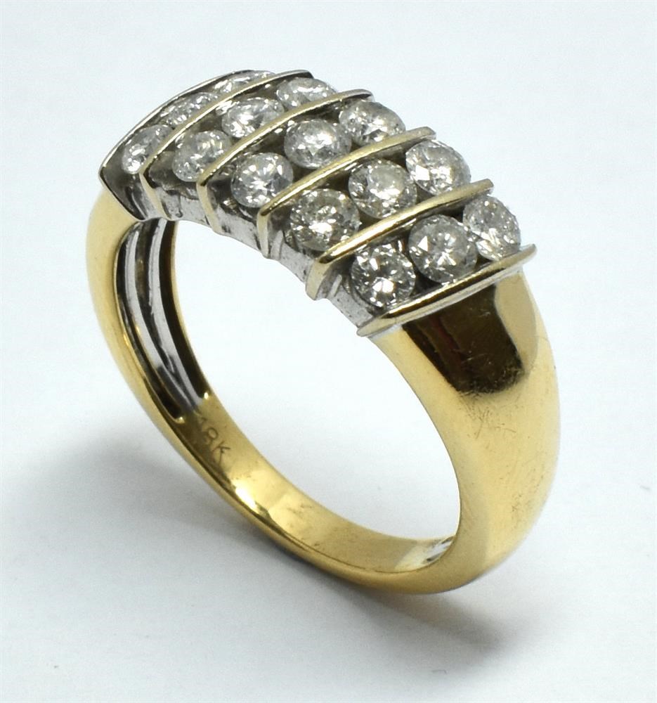 Cash Converters - Valued $3750 18CT Yellow Gold Diamond Dress Ring