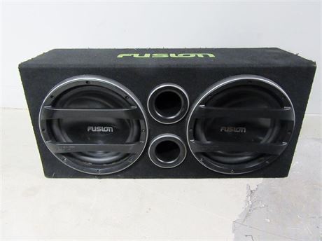 Fusion cheap twin subwoofer