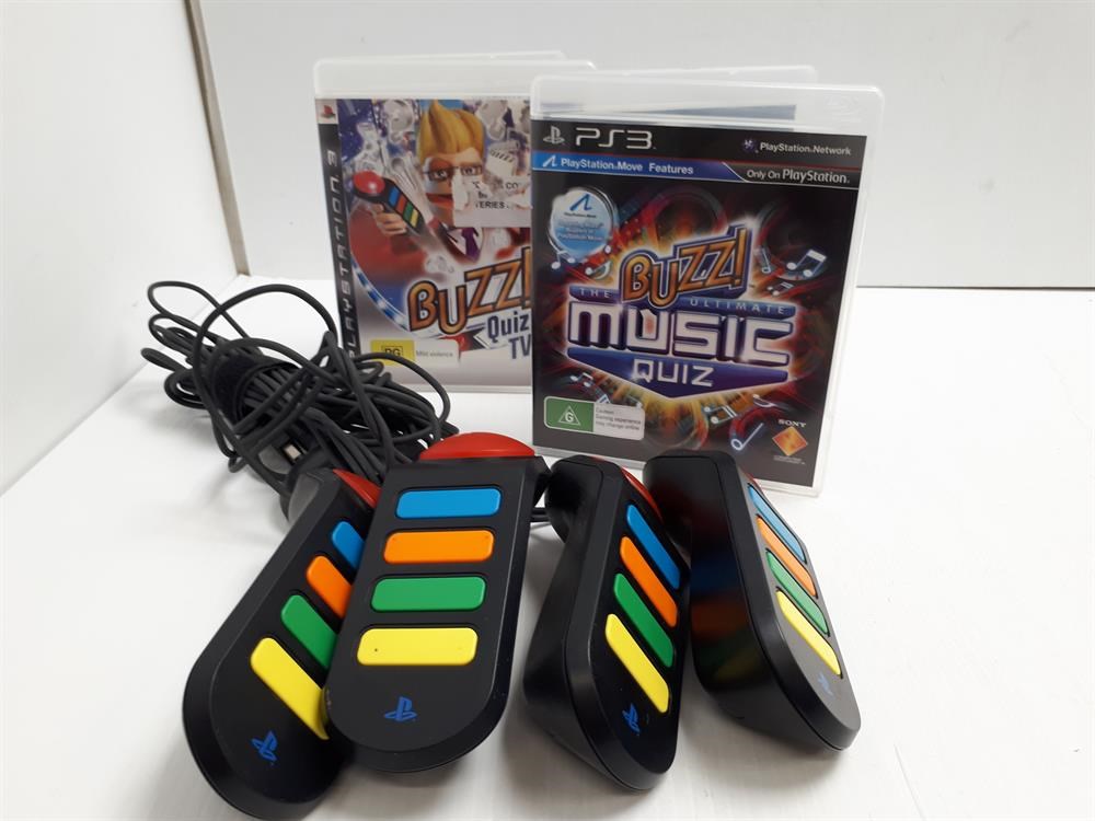 Buzz! The Ultimate Music Quiz with Buzzers (Playstation Move) PS3 - Zavvi US