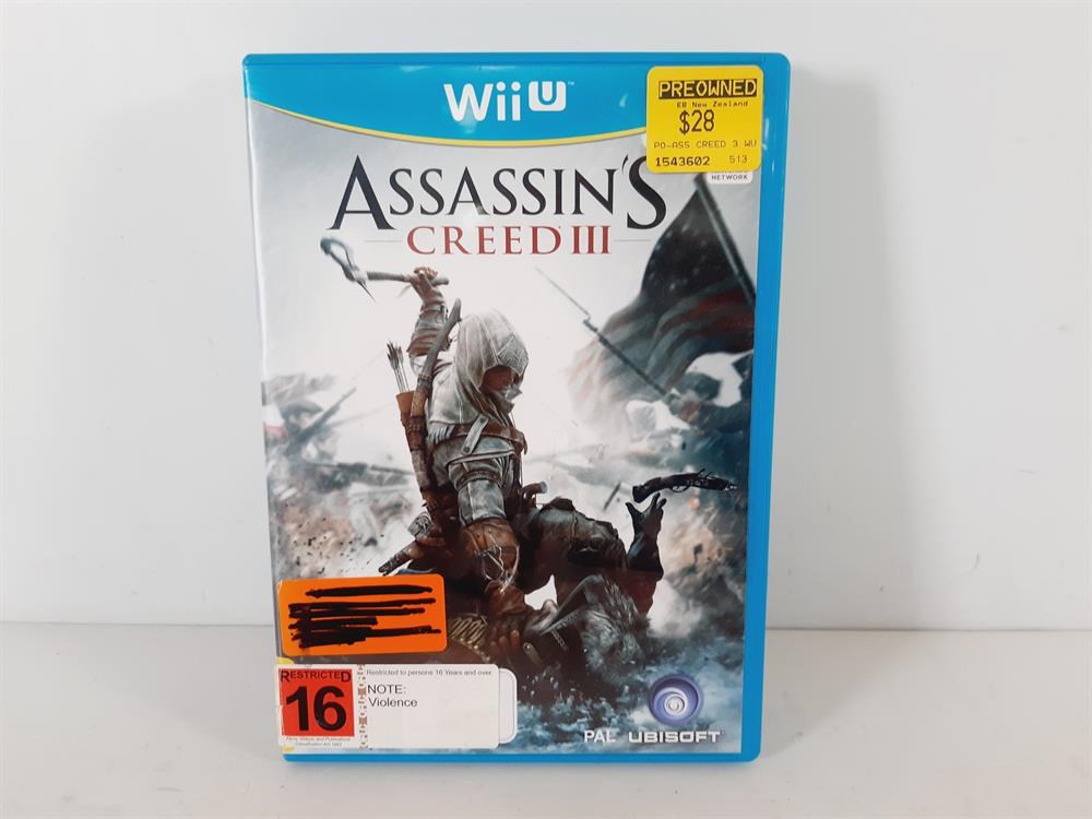  Assassin's Creed 3 (Nintendo Wii U) : Video Games