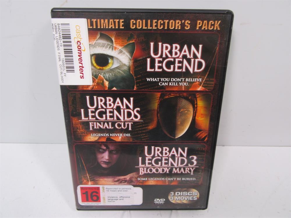 Cash Converters Dvd 3 Movie Pack Urban Legend Urban Legends