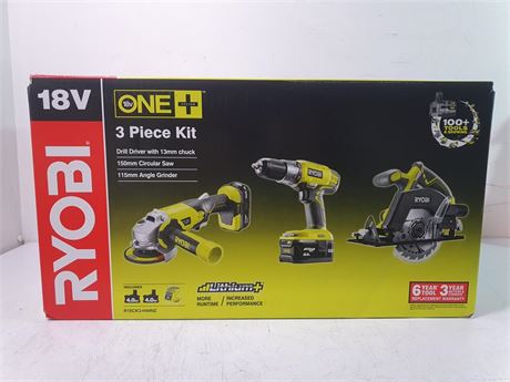 Cash Converters - Ryobi 3 Piece Tool Kit 13Mm Drill Driver, 150Mm ...