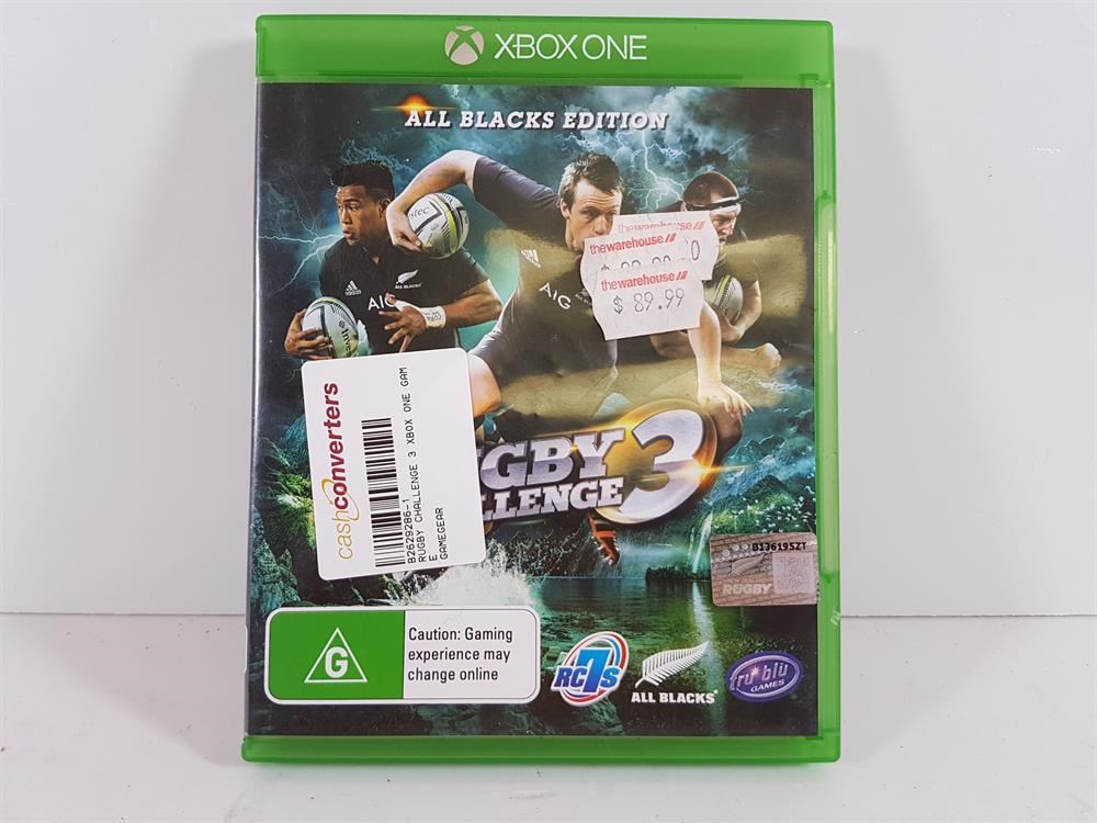rugby challenge 3 xbox 360 for sale