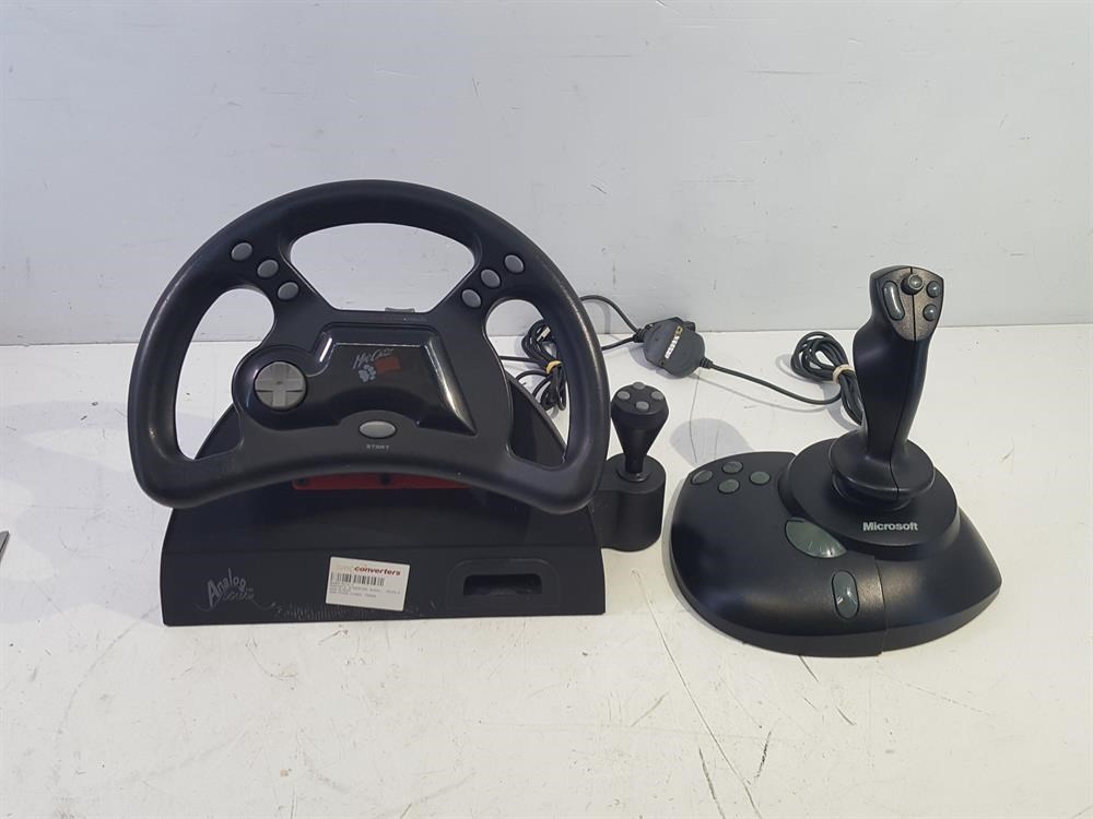 Cash Converters - Madcatz Steering Wheel, Pedals, Joy Stick For