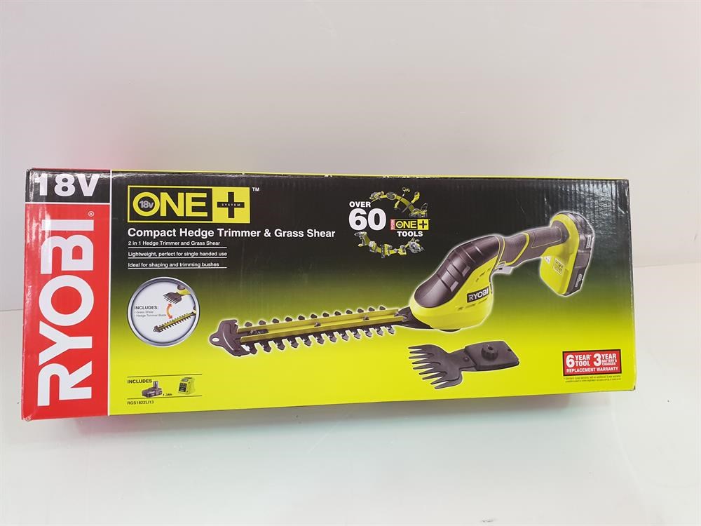 Ryobi hedge trimmer discount and grass shear